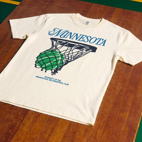 Minnesota Basketball T-Shirt, Vintage Streetwear Graphic Tee