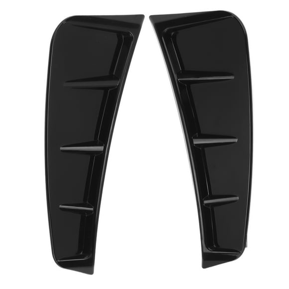 Embellecedor de ventilación para alerones laterales, ABS, negro brillante, accesorios exteriores universales para coche