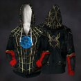 thumbnail image 2 of Spider Hero Zip Hoodie, Graphic Web Printed Long Sleeve Pocket Outerwear Apparel for Men Women Cosplay Party, 2 of 8