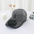 thumbnail image 3 of Fan Hats for Men Clearance, Hwkond Summer New Breathable Mesh Hat Solar Charging Fan Hat Sun Protection Hat, 3 of 5