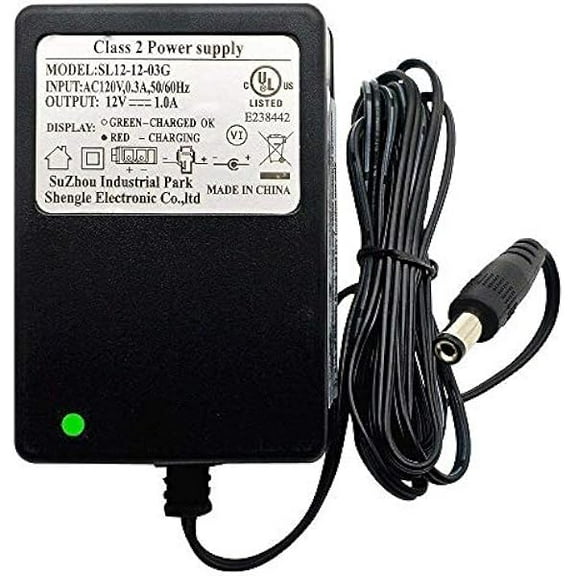 12V Kids Powered Ride On Car Universal Charger with Charging Indicator Light-for a Variety of Electric Baby Carriage Ride Toy Battery Supply Power Adapter