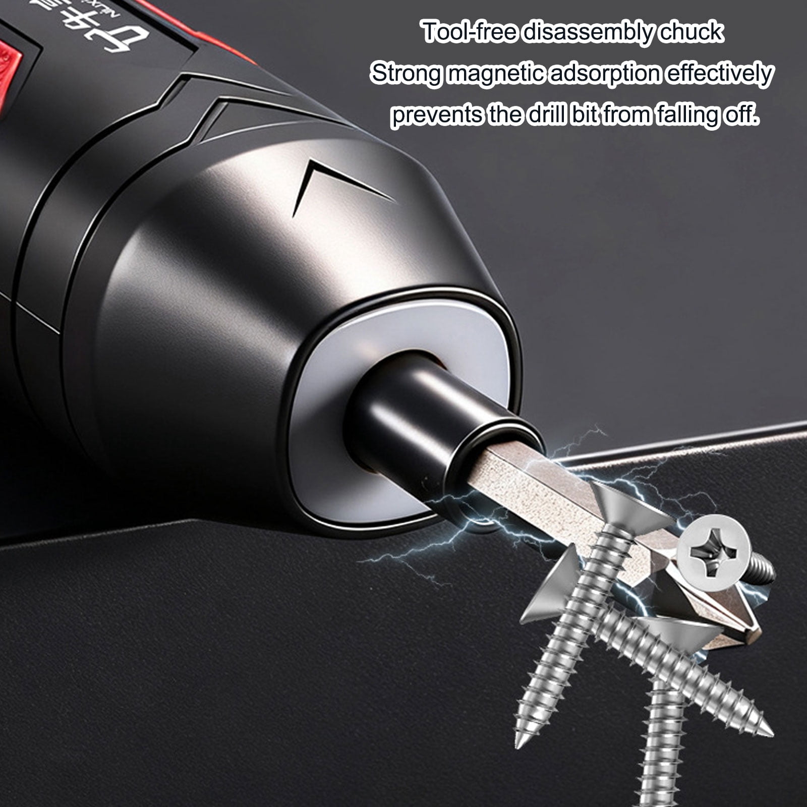 Electric Screwdriver 4 Torques Settings Head Design Powered Tool Cordless Screwdriver