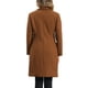 thumbnail image 3 of Abrigo de invierno INSPIRE CHIC para mujer, con solapa de muesca, abrigo de longitud media, de un solo botón, abrigos tipo guisante, XL, marrón, 3 of 5
