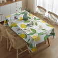 thumbnail image 2 of Yellow Lemon Fruits Table Cloth,Wrinkle Resistant Table Cover with Polyester,Waterproof Reusable Table Clothes for Home Decor Summer Spring Picnic Dining Holiday (Rectangle,60x84inch), 2 of 5