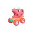 thumbnail image 1 of Juguete de dinosaurio, coche de juguete, juguete de dinosaurio para niños de 3 a 5 años, juguete para niños y niñas de 3 a 4 años, juguete para niños de 3 a 5 años (Triceratops, rosa) WD.WDQZL Hogar, 1 of 6