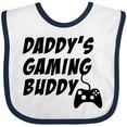 thumbnail image 3 of Inktastic Daddy's Gaming Buddy with Controller Boys or Girls Baby Bib, 3 of 4