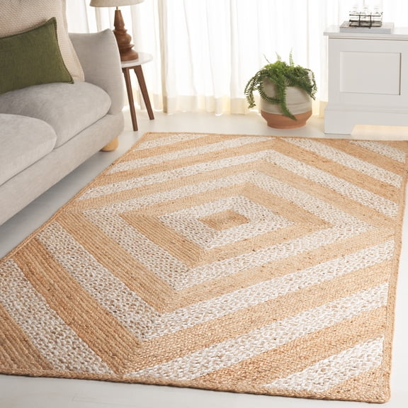 Safavieh Natural Fiber Grayson Geometric Area Rug, Natural/Ivory, 5' x 8'