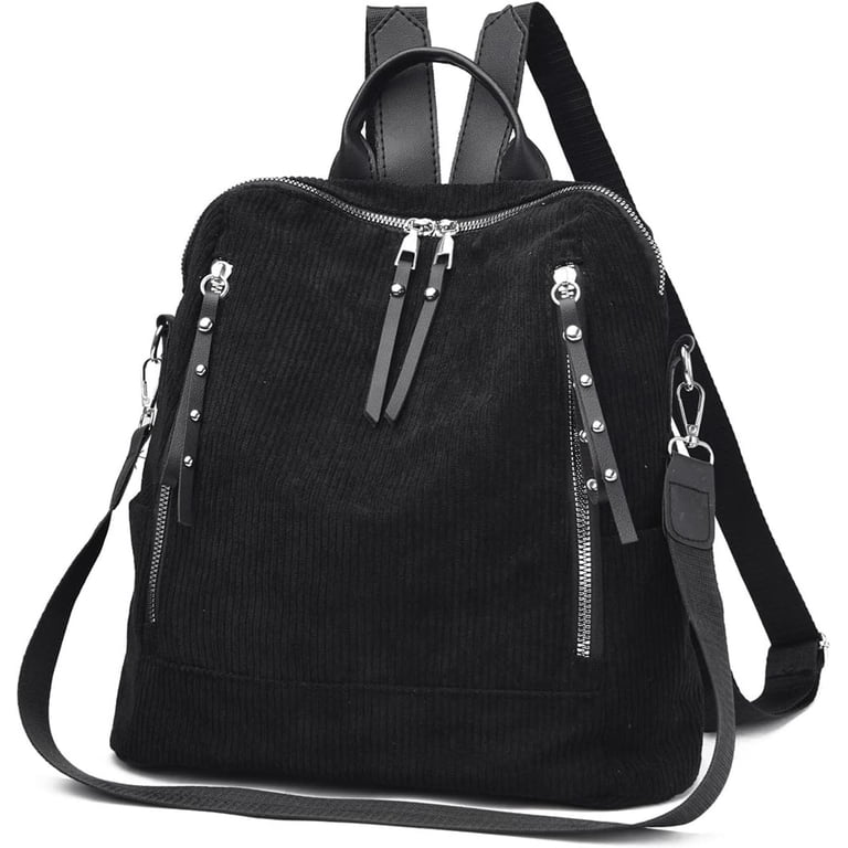 5091 Corduroy Casual Backpack Purse Convertible Travel Shoulder Bag Womens Corduroy Casual Backpack Purse Convertible Travel  main image 4