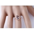 thumbnail image 4 of Luxurious 1.50 Carat Morganite and Diamond Engagement Ring for Women in Rose Gold, 4 of 4