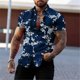 thumbnail image 1 of Camisa de manga corta para hombre, nueva, cómoda, suave, de talla grande, con estampado de moda en HD, informal, oferta especial de primavera y verano de, 1 of 6