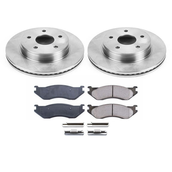 Ultimate Brakes Front Semi-Metallic Brake Pad and Rotor Kit with Hardware WM80932
