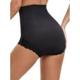 thumbnail image 3 of INSPIRE CHIC Women's Tummy Control Shapewear Panties High Waisted Body Shaper Panty Shaping Boyshorts Underwear S Black, 3 of 5