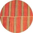 thumbnail image 1 of Ahgly Company Indoor Round Oriental Orange Traditional Area Rugs, 6' Round, 1 of 1