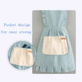 thumbnail image 6 of Nebesheii Cotton  Gray Stripes Adjustable Bib Soft Vest Apron(Gray, 6 of 6