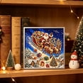 thumbnail image 3 of Christmas DIY Pearl Diamond Art Kits for Adults, Winter Angel Santa Reindeer Holiday Diamond Art Set, 3D Embossed Handmade Canvas Art, Home Wall Desktop Decor, Stress Relief Craft & Xmas Gift, 3 of 6