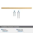 thumbnail image 5 of Amerock Merced 10-1/16 inch (256mm) Center-to-Center Champagne Bronze Cabinet Pull, 5 of 7