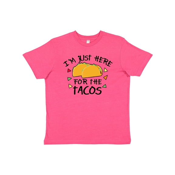 Inktastic Im Just Here For The Tacos Cinco De Mayo Youth T-Shirt