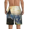 thumbnail image 2 of The Legend of Zelda Breath of the Wild Men's Beach Shorts Swim Trunks Casual Quick Dry Board Shorts Swimwear Pants with Mesh Lined and Pockets, 2 of 8
