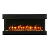 Amantii 72-TRV-slim 72 - 10.62 in. 3 Sided Glass Fireplace