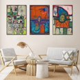 thumbnail image 3 of Aesthetic Abstract Canvas Framed Wall Art Large Size 24" X 16" X 3 Pieces Modern Art Natural Minimalist Posters Prints Living Room Bedroom Bathroom Kitchen Office Wall Decor (Black), 3 of 6