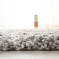 thumbnail image 4 of SAFAVIEH Fontana Catrina Geometric Plush Shag Area Rug, Grey/Cream, 5'3" x 7'6", 4 of 5