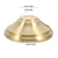thumbnail image 2 of OULII Lamp Finial Decorative Lamp Shade Parts Golden Copper DIY Enthusiasts 1Set, 2 of 6