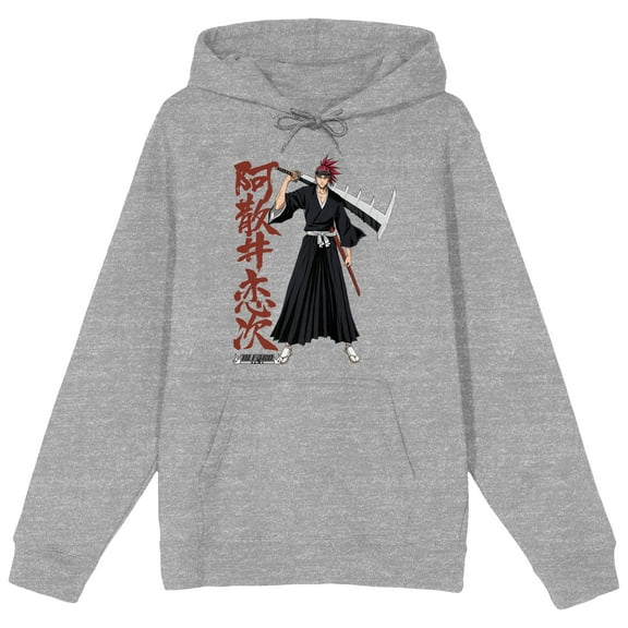 Bleach Renji Abarai Men's Athletic Heather Sweatshirt-Large