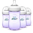 thumbnail image 1 of Biberones para bebés Philips Avent Natural Morados 9 onzas (4) paquete, 1 of 3