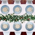 thumbnail image 7 of Ryvnso Abstract Flower Paint Round Plate Mats Dining Table Placemat Set of 6 for Holiday Decoration, 7 of 7