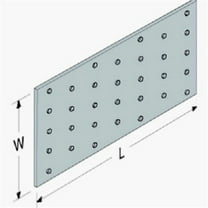 Simpson Strong-Tie 3-1/8 in. W. x 7 in. L. Galvanized Steel 20 Gauge Tie Plate
