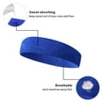 GOGO Sports Headband Sweatband Athletic Terry Cloth Head Band Royal Blue