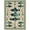 Blue Teal Beige, Pattern 1, variant on Design&I 9'x12' Washable Area Rug Snag-Free Fish Smiling Fishing Creatures Hook Decorative Hunting Animals for Dining Room, Basement, Large Office