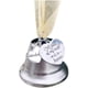 thumbnail image 1 of Bewildely Campana colgante conmemorativa de Navidad, enlace de ala de Ángel, campana de plata, una pieza de mi corazón está en el cielo, colgante de Kits de decoración para fiestas Numero 5 Bewildely HA045224-05, 1 of 5