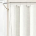thumbnail image 3 of Lush Decor Farmhouse Textured Sheer With Peva Lining Shower Curtain White 2Pc Set 72X72, 3 of 11