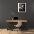 thumbnail image 3 of Bluebird Barn 12x14 White Modern Wood Framed Museum Art Print Titled - Contemporize Floral Iris, 3 of 4