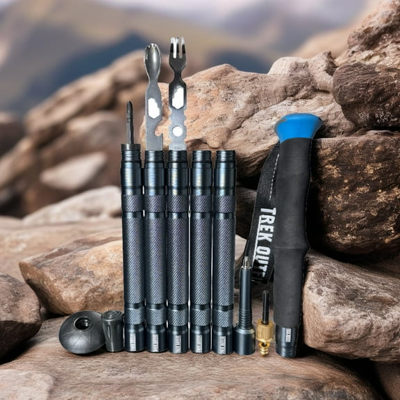 Trek Outfit Hiking Stick - Adjustable with EVA Grip and Tools