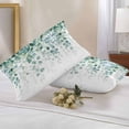 thumbnail image 2 of Sage Green Eucalyptus Leaves Lumbar Pillow Covers 20x12 Inch Set of 2, Spring Farmhouse Botanical Waterproof Outdoor Pillow Covers, Decorative Cushion Pillowcases for Couch, Sofa, Bed, Garden, Patio, 2 of 9