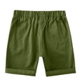 thumbnail image 4 of POIUYTR Boys Casual Cotton Sweat Shorts Summer Elastic High Waist Short Pants Kids Loose Fit Straight Leg Shorts, 4 of 6