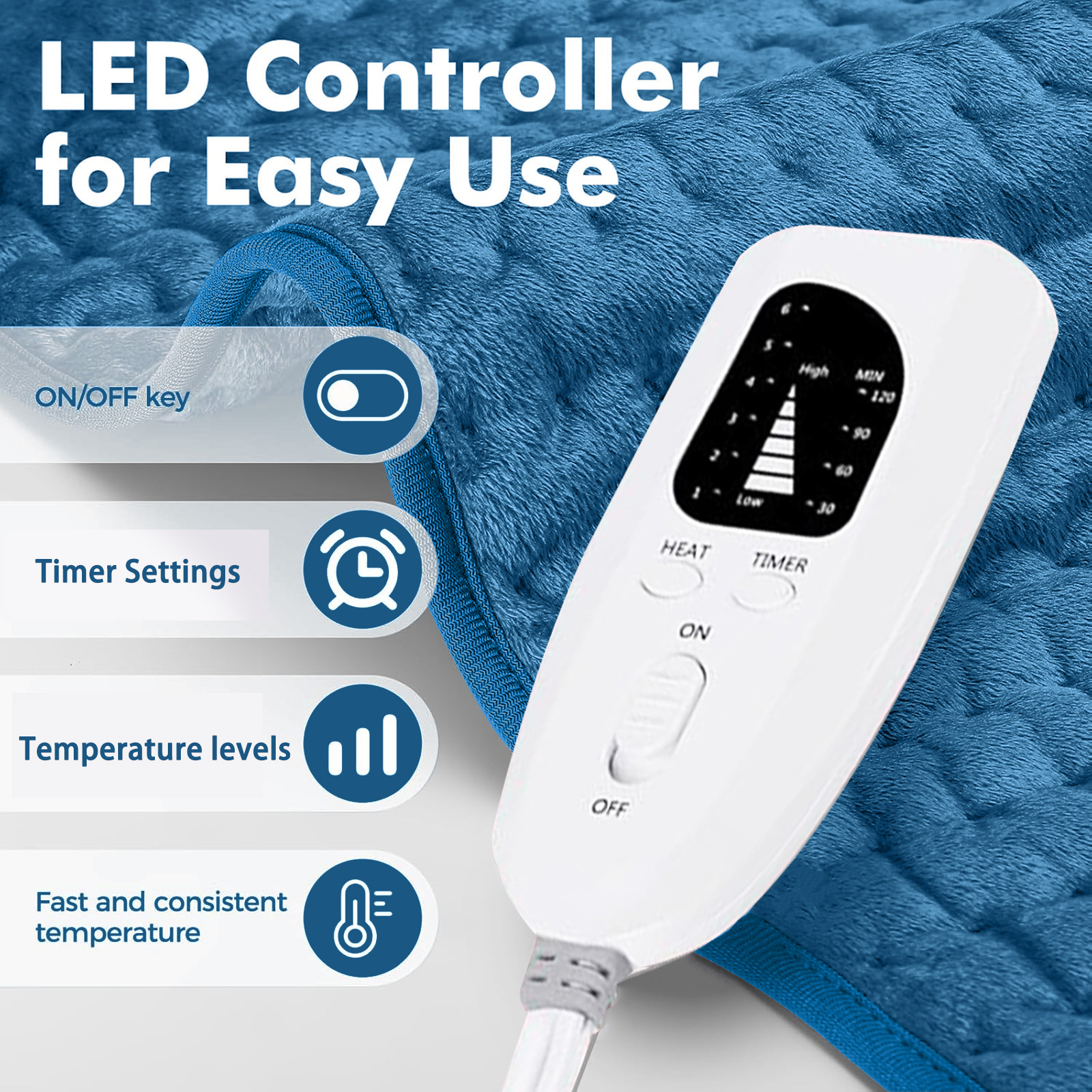 InfLuvRealm Extra Large Electric Heating Pad 20x24 photo 2