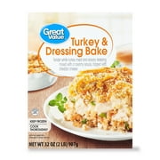 Great Value Turkey & Dressing Bake, 32 ounce (Frozen)