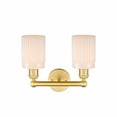 thumbnail image 2 of 616-2W-SG-G341 Innovations Lighting Hadley - 2 Light Bath Vanity In Modern Style-11.5 Inches Tall and 13.5 Inches Wide-Satin Gold Finish-Matte White, 2 of 2