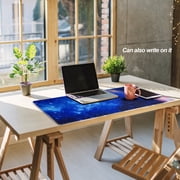 Cmhoo Gaming Mouse Pad Size 27.5x11.8 Thickness 0.12 inches,Premium-Textured Non-Slip Rubber & Waterproof Computer Mousepad with Stitched Edges 70x30 sky06