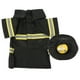 thumbnail image 5 of 1 juego de ropa para perros y mascotas Forma de uniforme de bombero Ropa para mascotas Traje de actuación de fiesta Abrigo transformado para mascota Gato Cachorro Tamaño S Negro, 5 of 5