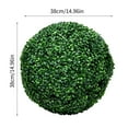 thumbnail image 2 of Clearance Artificial flowers under $10,Artificiale Decoration Sintetica Foglie Sfera BOSSO BUXUS Palla Artificial flowers, 2 of 3