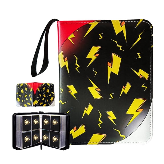 Premium Card Binder 4 Pocket,  400 Slots Card Holder Book with 50 Removable Sleeves,  Card Storage Album for Trading Cards, MTG, TCG, Yugioh Cards