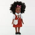 thumbnail image 6 of kcavykas Fun Toys for Kids Black 10 Inch Black Baby Dolls for 3 4 5 6 Years Old Girls with Curly Hair Pet Dogtoy Small Baby Dolls for Toddlers Kids and Girls Holiday Birthd, 6 of 9