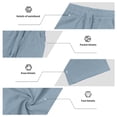thumbnail image 6 of XIAOCHA Drawstring Waist Pants for Men Casual Everyday Relaxed Fit Baggy Trousers, 6 of 6