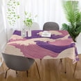 thumbnail image 5 of Yayeee Tablecloths for Rectangular Tables 60 x 108 inch Party Table Cover, Purple Wave Pattern, 5 of 6