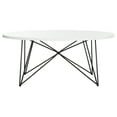 thumbnail image 3 of SAFAVIEH Maris Retro Mid-Century Round Coffee Table, White, 3 of 9