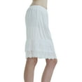 thumbnail image 2 of Women's Double Layered Satin Skirt Extender / Half Slip Lingerie, 2 of 4